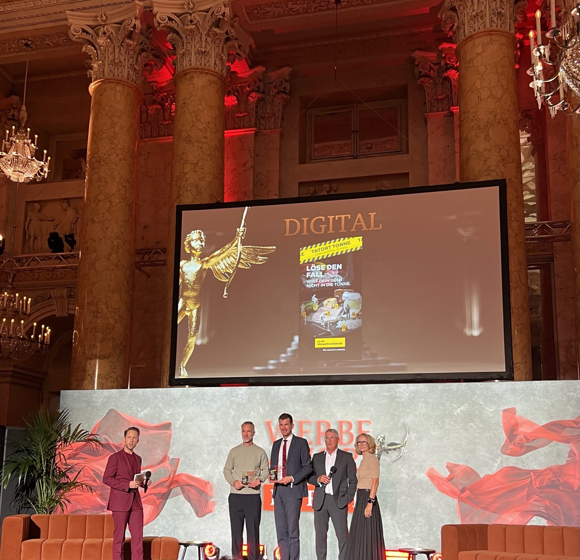 Preisverleihung Werbe Amor in der Wiener Hofburg.