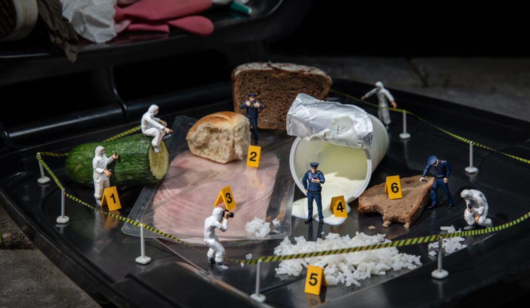 Miniaturpolizisten am Schauplatz 
