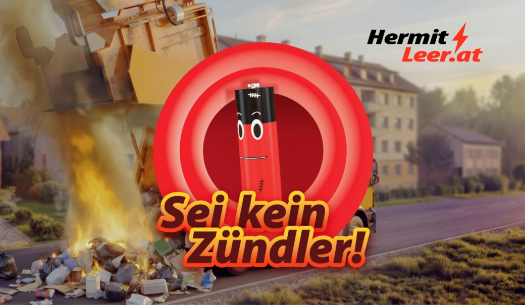 Das Logo der EAK in rot mit einer Batterie und dem Text 